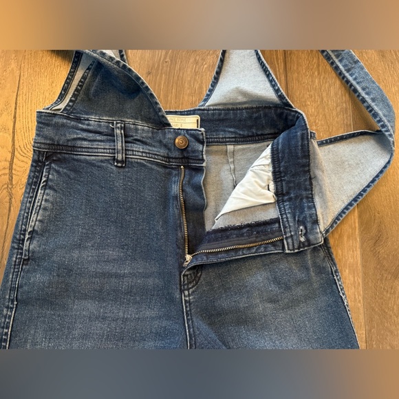 Free People A-Line Medium Wash Overalls Size 0 - Picture 9 of 13